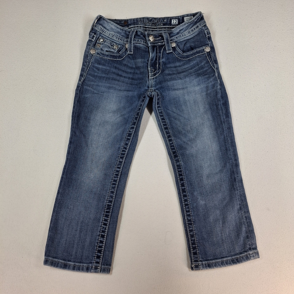 Miss Me Jeans Size 12 Capri Embroidered Pockets
